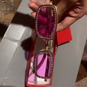 Cartier women pink diamond glasses